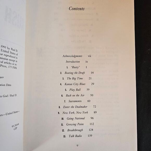 The Rush Limbaugh Story by Paul D. Colford Talent on Loan From God Hard Cover - Picture 5 of 11